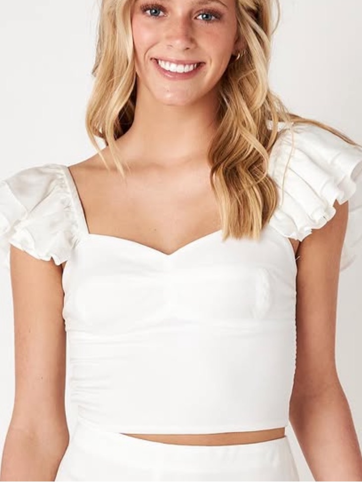 Cake For Dinner White Top- Size Xs
